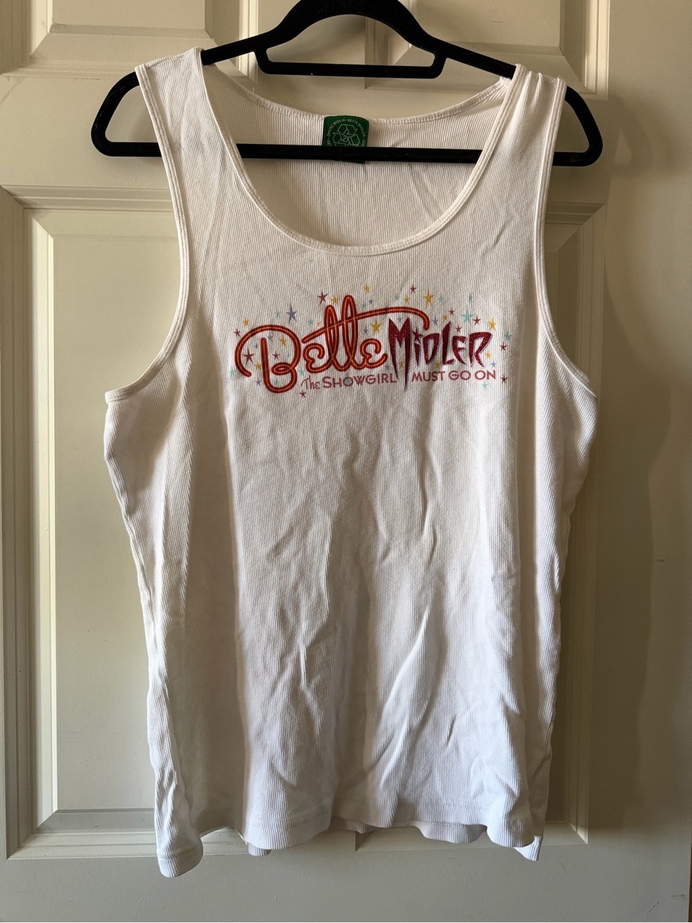 Bette Midler White Graphic Tank Top
